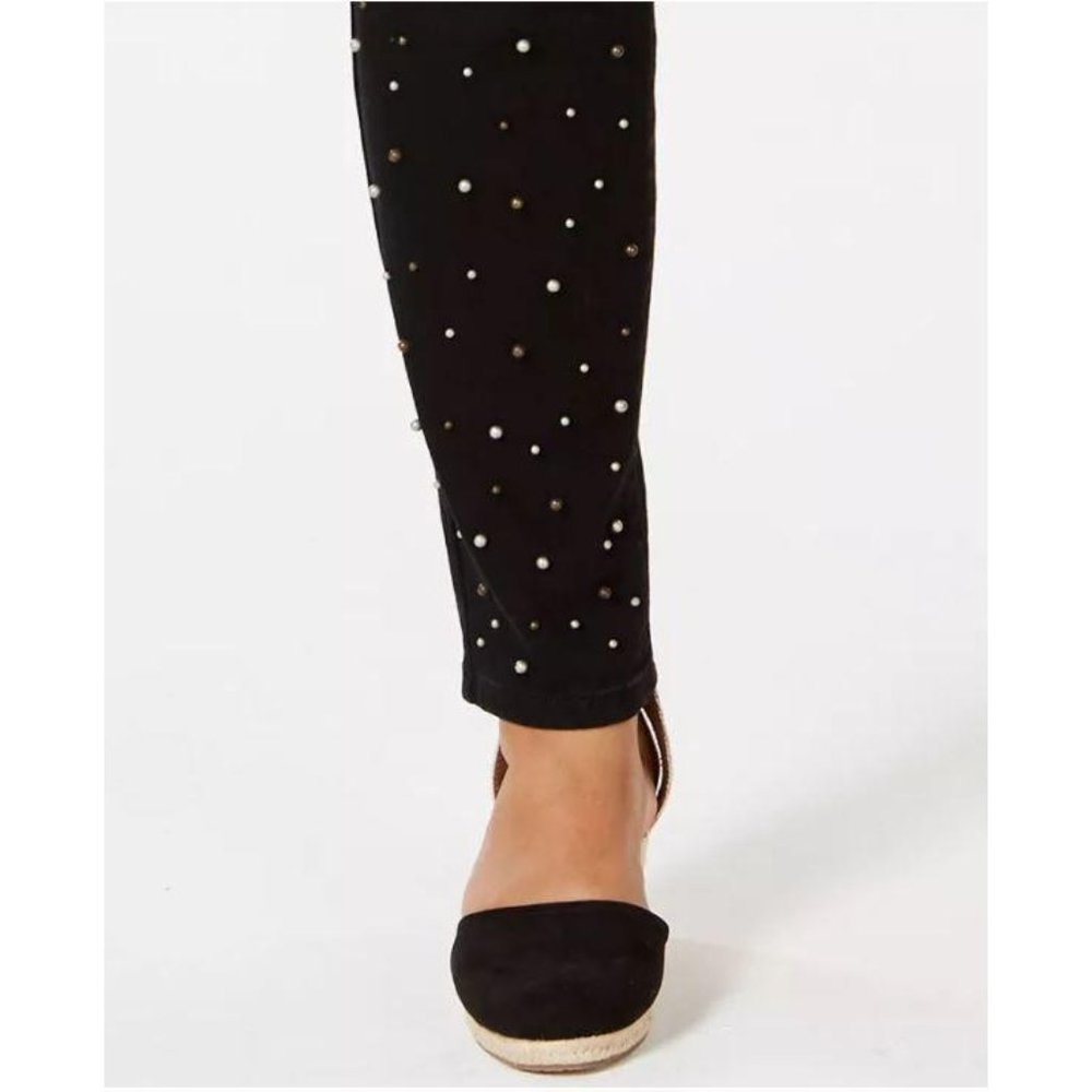 18W  Women's Stretch Skinny Embellished Jeans - Picture 3 of 6